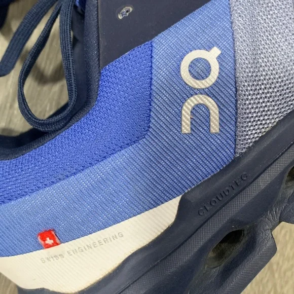 On Running Cloudrunner Men's Low-Top Sneaker, Shale Cobalt size 12.5